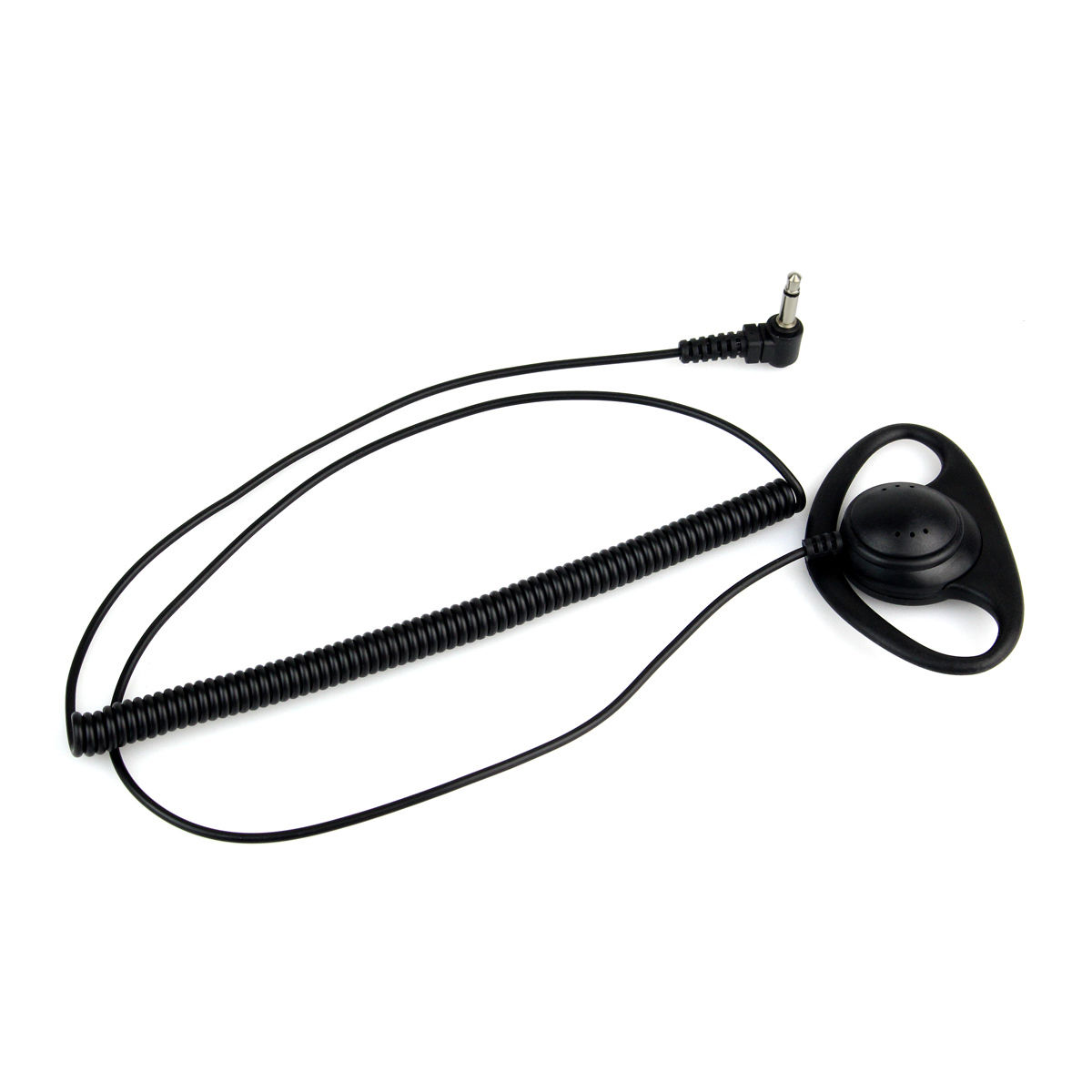 1 Pin 3.5mm Listen Only Earpiece D-Shape Soft Rubber Headset for Motorola radio